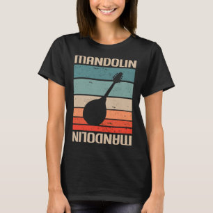 Mandolin Lover Retro Classic Mandoline Spelen T-shirt