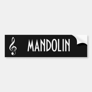 Mandolin Music Bumpersticker Gift