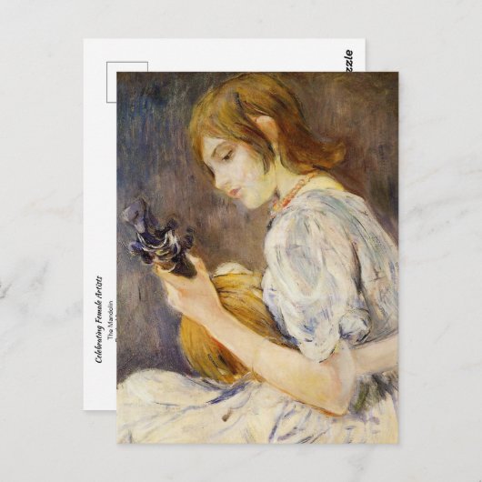 Mandolin par Berthe Morisot Carte postale (Devant / Derrière)
