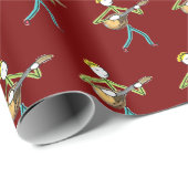 Mandolin Playing Stickman Cadeaupapier (Rol Hoek)