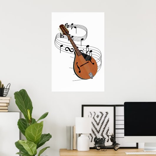Mandolin Poster (Thuiskantoor)