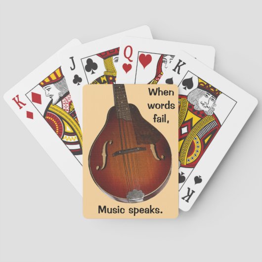 Mandolin-speelkaarten Pokerkaarten (Achterkant)