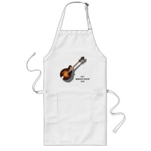 MANDOLIN SPELEN COOK-APRON LANG SCHORT