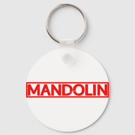 Mandolin Stamp Sleutelhanger (Voorkant)
