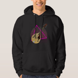  Mandolin Vaporwave 80's esthetische muzikant Hoodie