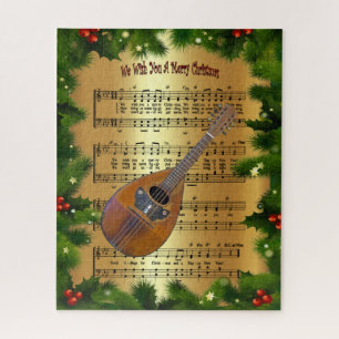 Mandolin ~ "Wij wensen u een prettige kerstdag" ~ Legpuzzel