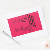 Mandolin Zombie Explode Rechthoekige Sticker (Envelop)