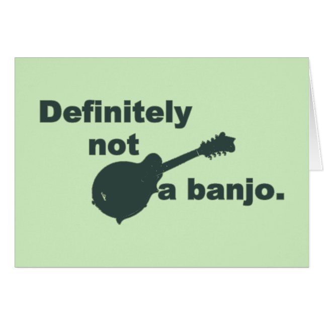 Mandoline -- Certainement pas un banjo (Devant horizontal)