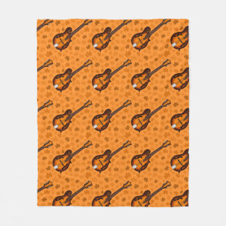 Mandoline Herfst Autumn Mandolinespeler Folk Muzik Fleece Deken