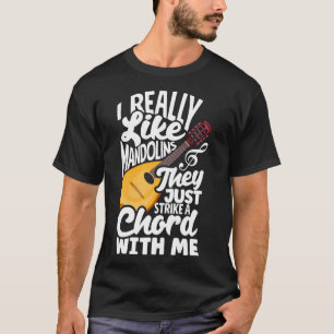 Mandoline Lover Mandolinist Ik hou echt van Mandol T-shirt