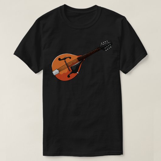 Mandoline Muziekinstrument T-shirt (Design voorkant)