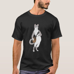Mandolinespeler Cat Mandolin Lover snaarinstrument T-shirt