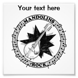 Mandolins Rock Foto Afdruk