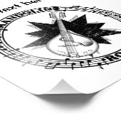 Mandolins Rock Foto Afdruk (Hoek)