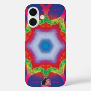 Mandril Kaleidoscoop iPhone 16 Hoesje