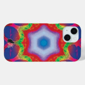 Mandril Kaleidoscoop iPhone Hoesje (Achterkant (horizontaal))