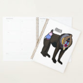 Mandrill cartoon illustratie planner (Display)
