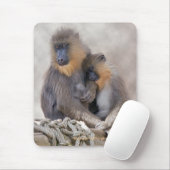 Mandrill et jeune tapis de souris (Avec souris)