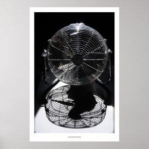 Mandrill Fan BW still Life Photography L Poster