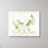 Mandrill Monkey Canvas Afdruk (Voorkant)