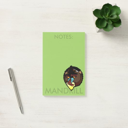 MANDRILL VERTICAL POST-IT NOTEPAD (Bureau)