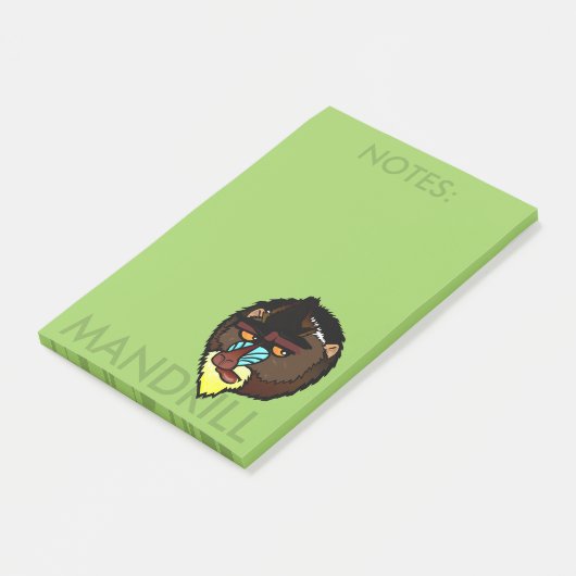 MANDRILL VERTICAL POST-IT NOTEPAD (Incliné)