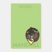 MANDRILL VERTICAL POST-IT NOTEPAD (Devant)