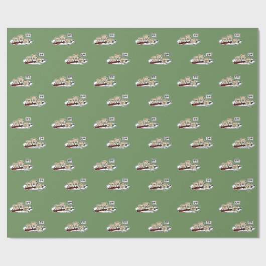 Mandu Korean dumpling dim sum ontbijt Hangul Cadeaupapier (Vlak)