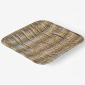 mandweefmacro papieren bordje (Gebogen)