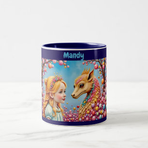 MANDY ~ Meisje en Baby Dragon ~ Mok