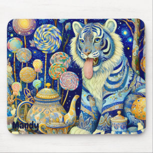 MANDY ~ Paisley Tiger ~ theefeest ~ Mousepad Muismat