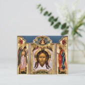 Mandylion Orthodox Christelijk Icoon Briefkaart (Staand voorkant)
