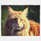 Mane Coon Fleece Deken (Voorkant (Horizontaal))