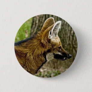 Maned Wolf 1529 Button
