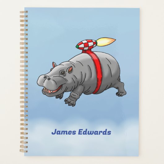 Manège en jetpack d'hippopotame (Devant)