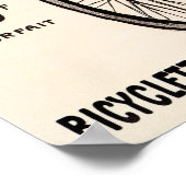 Manege Petit Bicycles Affiche publicitaire Vintage (Coin)