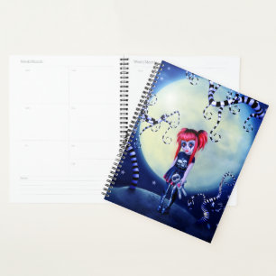 Manekeen in het maanlicht goth-stijl planner