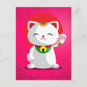 Maneki Neko Briefkaart (Voorkant)