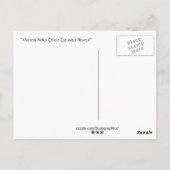 Maneki Neko Calico Cat met hart Briefkaart (Achterkant)