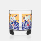 MANEKI NEKO gelukskat Rocks Glass Whisky Glas (Achterkant)