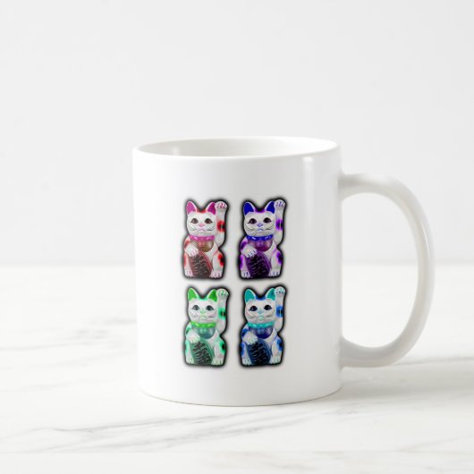 Maneki Neko JAPANESE geld CAT Koffiemok (Rechts)