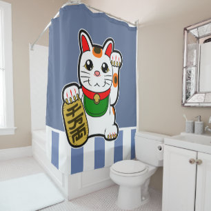 Maneki Neko: Japans Lucky Cat Douchegordijn