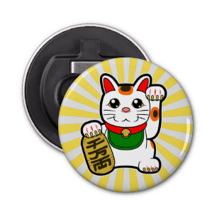 Maneki Neko: Japanse Lucky Cat Button Flesopener