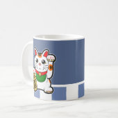 Maneki Neko: Japanse Lucky Cat Koffiemok (Voorkant links)