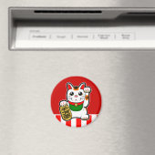 Maneki Neko: Japanse Lucky Cat Magneet (Insitu (Vaatwasser))