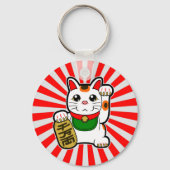 Maneki Neko: Japanse Lucky Cat Sleutelhanger (Achterkant)
