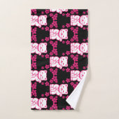 Maneki-neko japonais rose (Serviette à main)