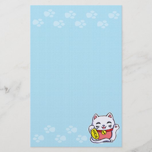 Maneki Neko Lucky cat Briefpapier (Voorkant)