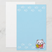 Maneki Neko Lucky cat Briefpapier (Voorkant / Achterkant)