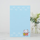 Maneki Neko Lucky cat Briefpapier (Staand voorkant)